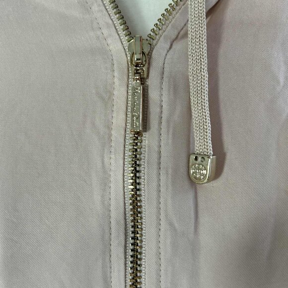 Massimo Dutti Alabaster Rose Modal Zip-Up Hoodie with Voile Front Panels – US XS - Picture 11 of 12